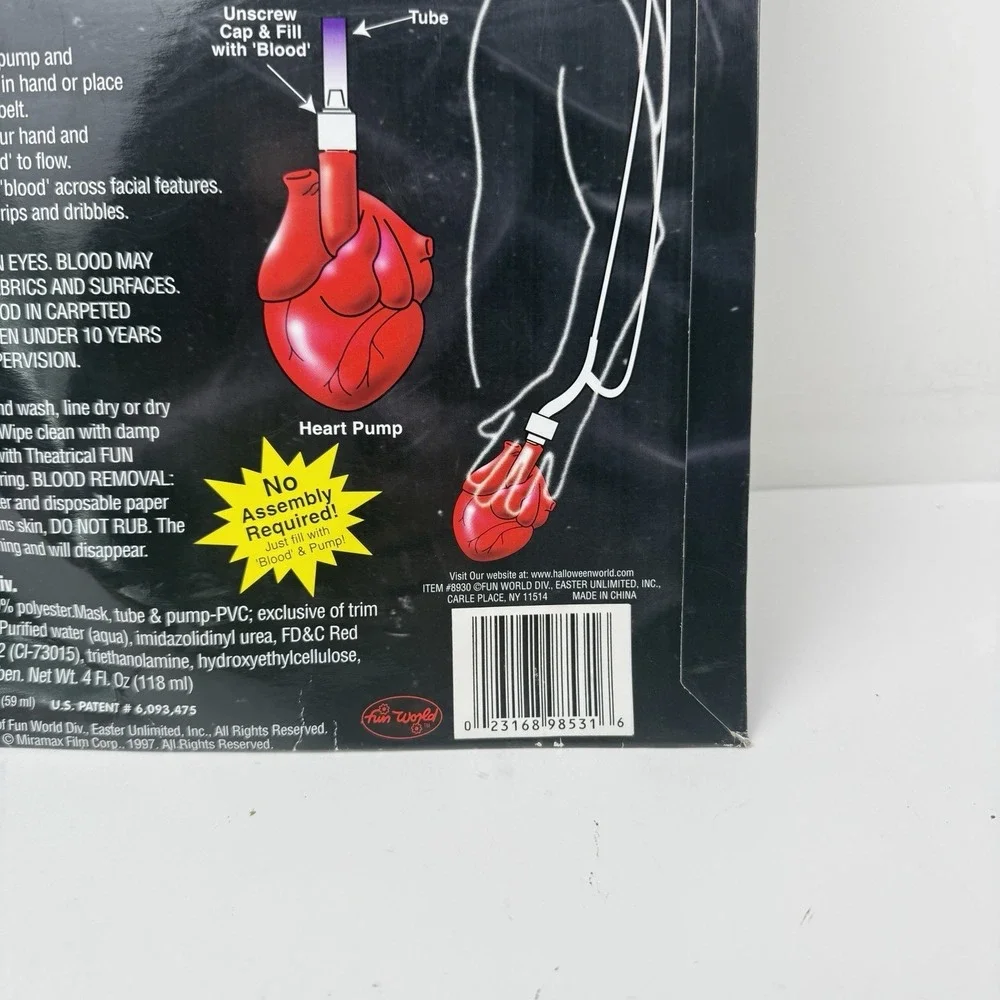 Fun World Ghost Face Bleeding Scream Mask Halloween Movie Brand New